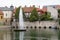 Fountain on Mill Pond in Tapolca, Hungary