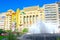 Fountain on Modernism Plaza of the City Hall of Valencia, Town h