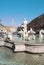 Fountain of the moro in Navona square Rome