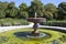 Fountain in the Munich\\\'s Hofgarten, where both garden and gazebo