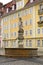 Fountain of Neptune in Gorlitz. Germany