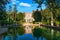 Fountain of Neptune and Organ in villa d Este in Tivoli