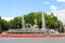 Fountain of Neptune in the Spanish capital of Madrid