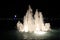 Fountain at night. Abu Dhabi