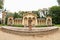 Fountain and Orangery in chateau park on Castle Sychrov