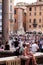 Fountain of the Pantheon in the Piazza della Rotonda in front of the Roman Pantheon, Rome