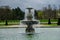 Fountain in the park of the Palace of Fontainebleau, France