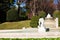 Fountain in Park of Pedralbes Royal Palace