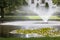 Fountain in a park in Rotterdam