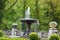 Fountain in a park of Sanssouci