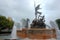 Fountain Paseo de la Princesa in old San Juan, Puerto Rico. Historic and touristic Landmark.