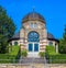 Fountain and pavilion Belvedere in Moorish style, subtropical terraces, Zoological-Botanical Garden, Wilhelma, Stuttgart, Baden-W