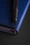 A fountain pen and business organizer. Business concept. Copy space. Selective focus