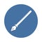 Fountain pen nib icon in badge style. One of education collection icon can be used for UI UX