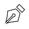 Fountain pen outline icon