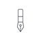 Fountain pen thin line icon. Linear vector symbol