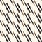 Fountain pens on diagonal stripe with cream colored background, seamless vector repeat