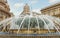 Fountain on Piazza de Ferrari.