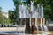 Fountain with pine branches