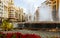 Fountain at Placa del Ajuntament in Valencia