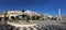 Fountain at PraÃ§a do Rossio panorama