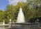 Fountain Pyramid in the Lower Park of Peterhof.