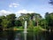 Fountain in Retiro Park Madrid Spain