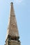 Fountain`s column of Town Hall, Thonon-les-Bains, France