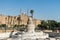 Fountain in Salah El-Deen square and Mosque of Muhammad Ali Pasha or Alabaster Mosque Saladin Citadel of Cairo a UNESCO as a part