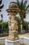 Fountain sculpture in courtyard of the Cana Greek Orthodox Wedding Church, Israel