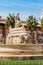 The Fountain of Seville on Puerta de Jerez square in Seville, An