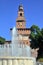 Fountain at Sforzesco castel, Milan