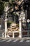 Fountain with shell at the american embassy in Rome