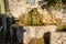 A fountain in the small town of Mazaugues in the Var department, in France