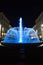 Fountain in Split at night.