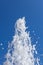 Fountain, spray, in a blue sky