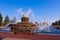 The fountain Stone flower in Moscow