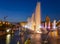 Fountain Stone Flower at VDNKh in Moscow. VDNKh called also All-Russian Exhibition Center