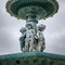 fountain with three babies in Piazza Don Pedro IV, better known as Rossio Square, is one of the central squares of Lisbon