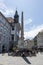 The fountain of three carniolan rivers in Ljubljana. The fountain of Robb, the famous