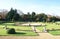 Fountain in a topiary garden