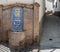 Fountain of the town of AlbondÃ³n de Granada made of Granada ceramics and red brick