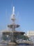 Fountain in Unirii square in Bucharest