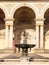 Fountain of Venus with Amor and a dolphin at Wallenstein palace, the seat of Senate of Czech Republic, Lesser Town