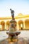 Fountain with Venus statue at fish market in Trapani, Sicily, Italy