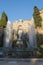 Fountain at Villa D `este in Tivoli on a Sunny summer day