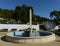 The fountain on the waterfront in Novorossiysk