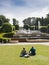 Fountains at Alnwick Gardens in Northumberland, UK