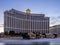 Fountains of Bellagio Resort and Casino at dusk