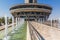 Fountains in front of Milad Tower in Tehran, capital of Ira